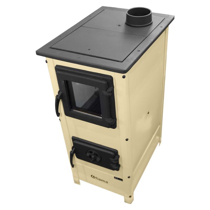 Semineu cu plita din fonta Fiama SD HERA, pe lemne putere 6 kW