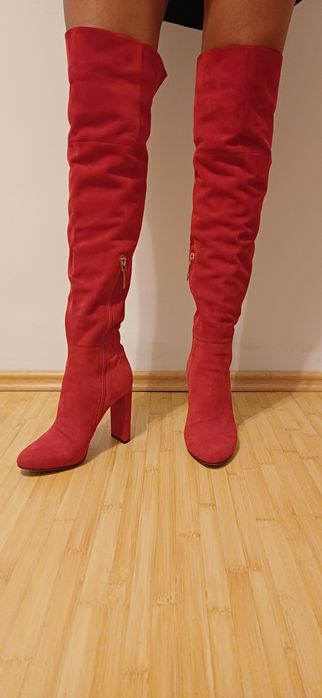 Cizme cu toc îmblănite Calipso