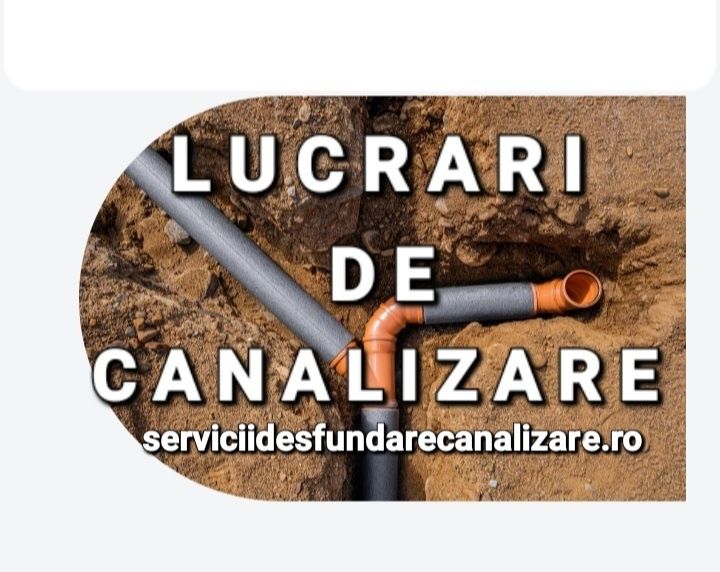 Lucrări,reparații, înlocuiri conducte ,desfundare canalizare