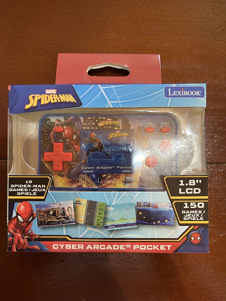 Consola portabila Cyber Arcade, Lexibook, 150 Jocuri Frozen/ Spiderman