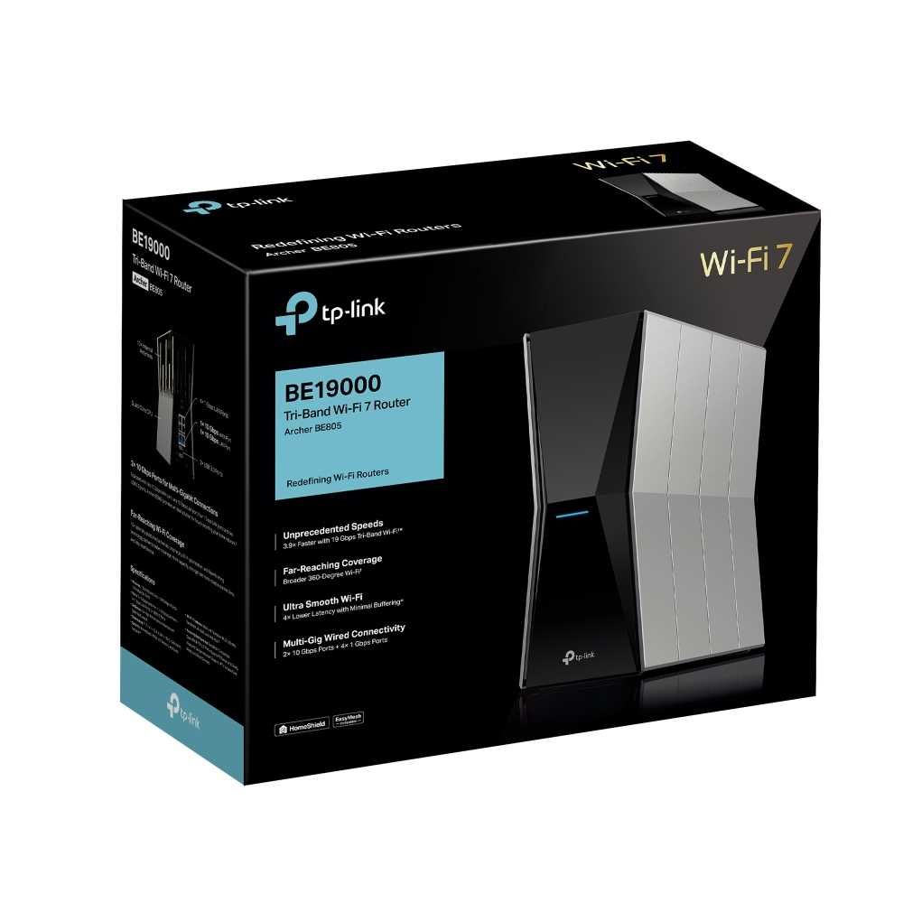 Wi-Fi роутер TP-Link  	Archer BE805 BE19000 Tri-Band Wi-Fi 7