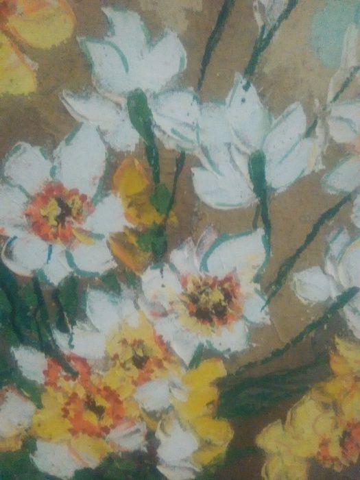Tablou, Lucretia Megyesi - Flori deosebite pe panza