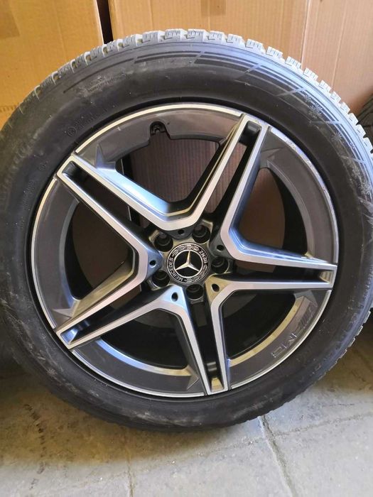 Ал. джанти AMG 19"(48, 3 см.) дизайн 5 дв. спици със з. гуми Hankook