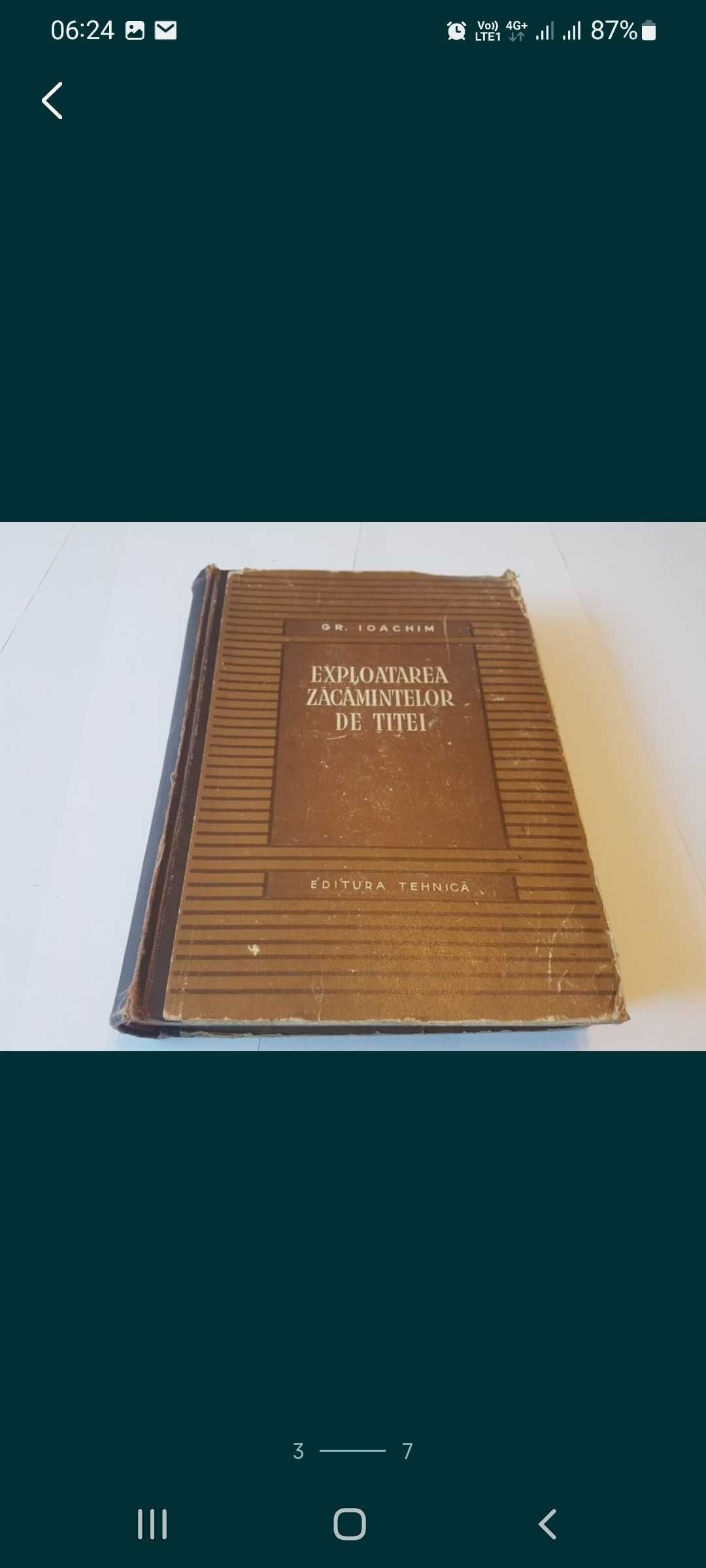 Exploatrea zacamintelor de titei. Gr.Ioachim Ed. Tehnica 1955