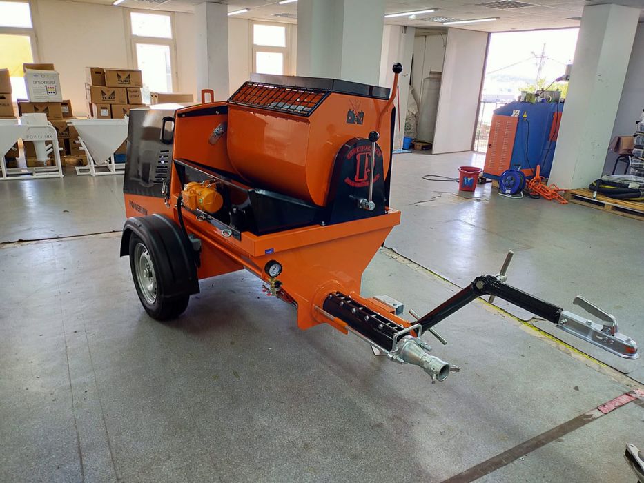 Motor la roata de material, masina de tencuit pft