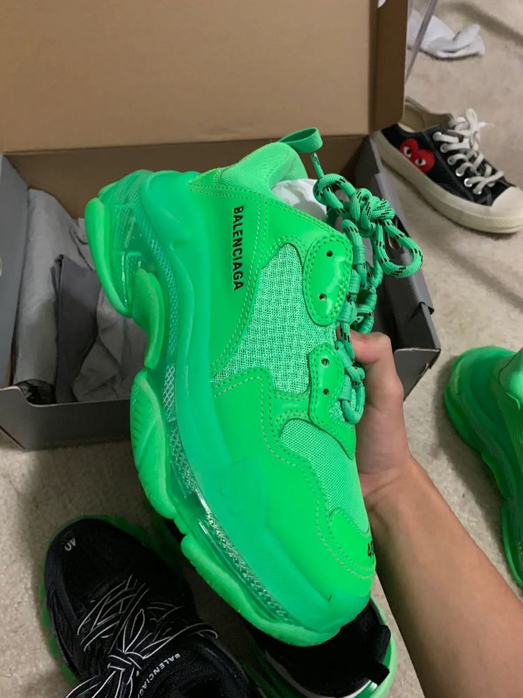 Balenciaga Triple S Neon Green