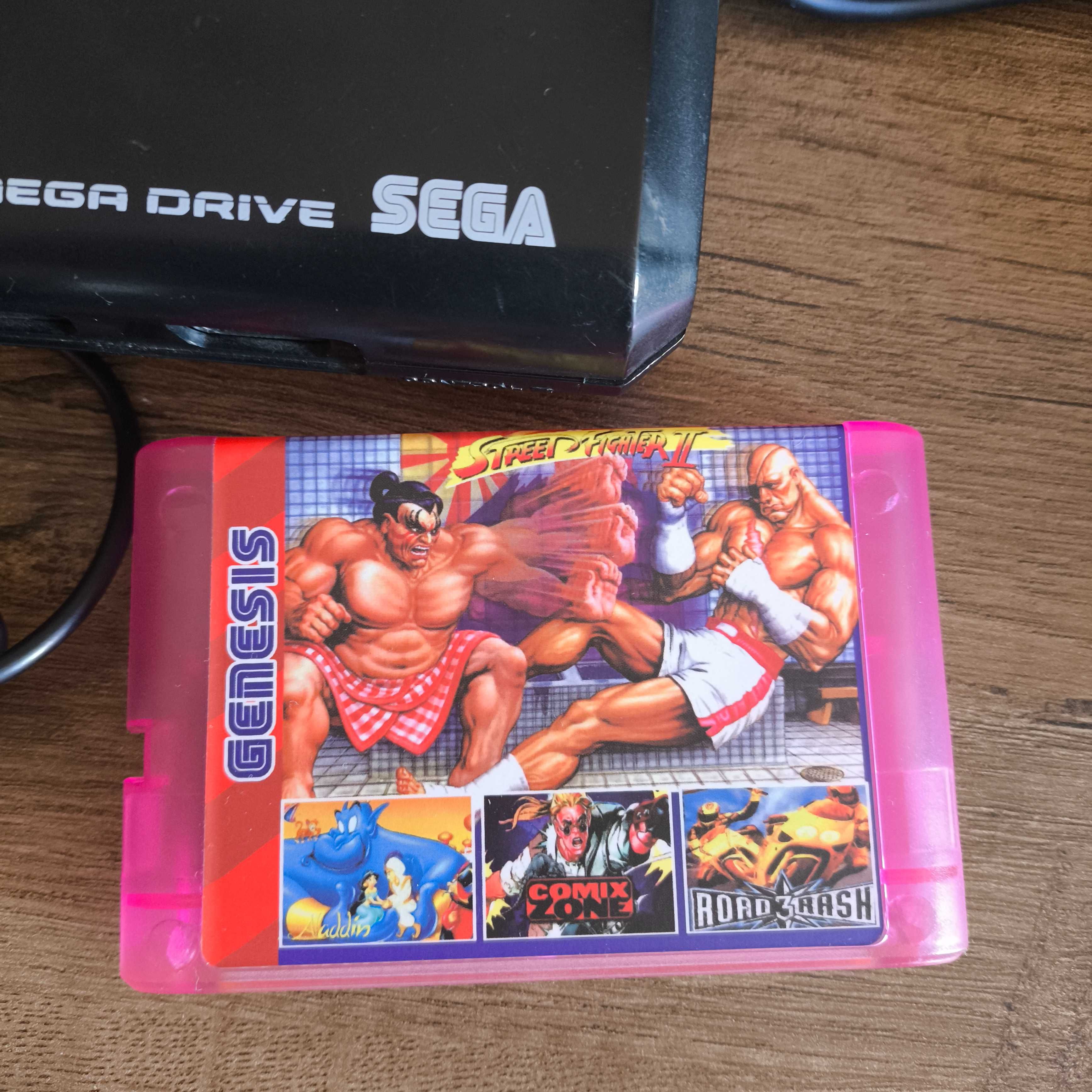 Sega Megadrive/Genesis Model 1 и дискета със 196 различни хитови игри