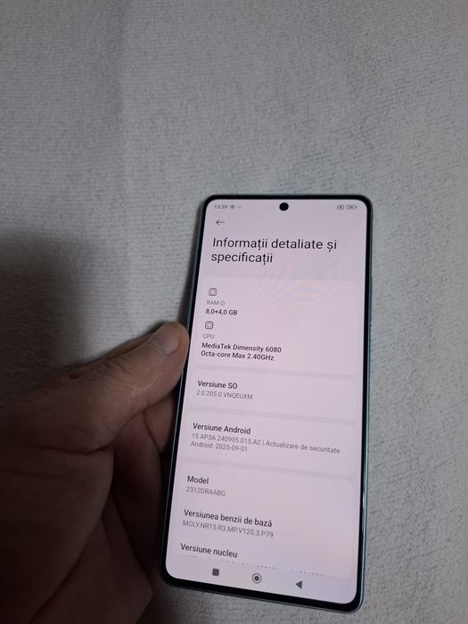 Redmi Note 13 5g 256/8+4 GB ram