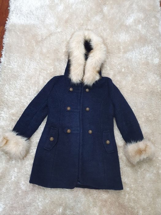 Haină bleumarin blanite detașabile