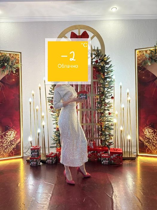 Платье вечернее с пайетками