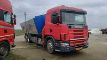 Scania basculabil cu macara