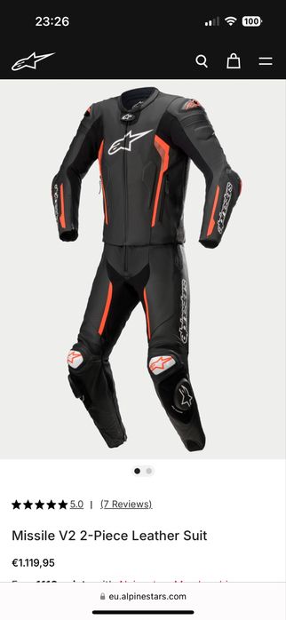 Alpinestars missile v2 48 размер