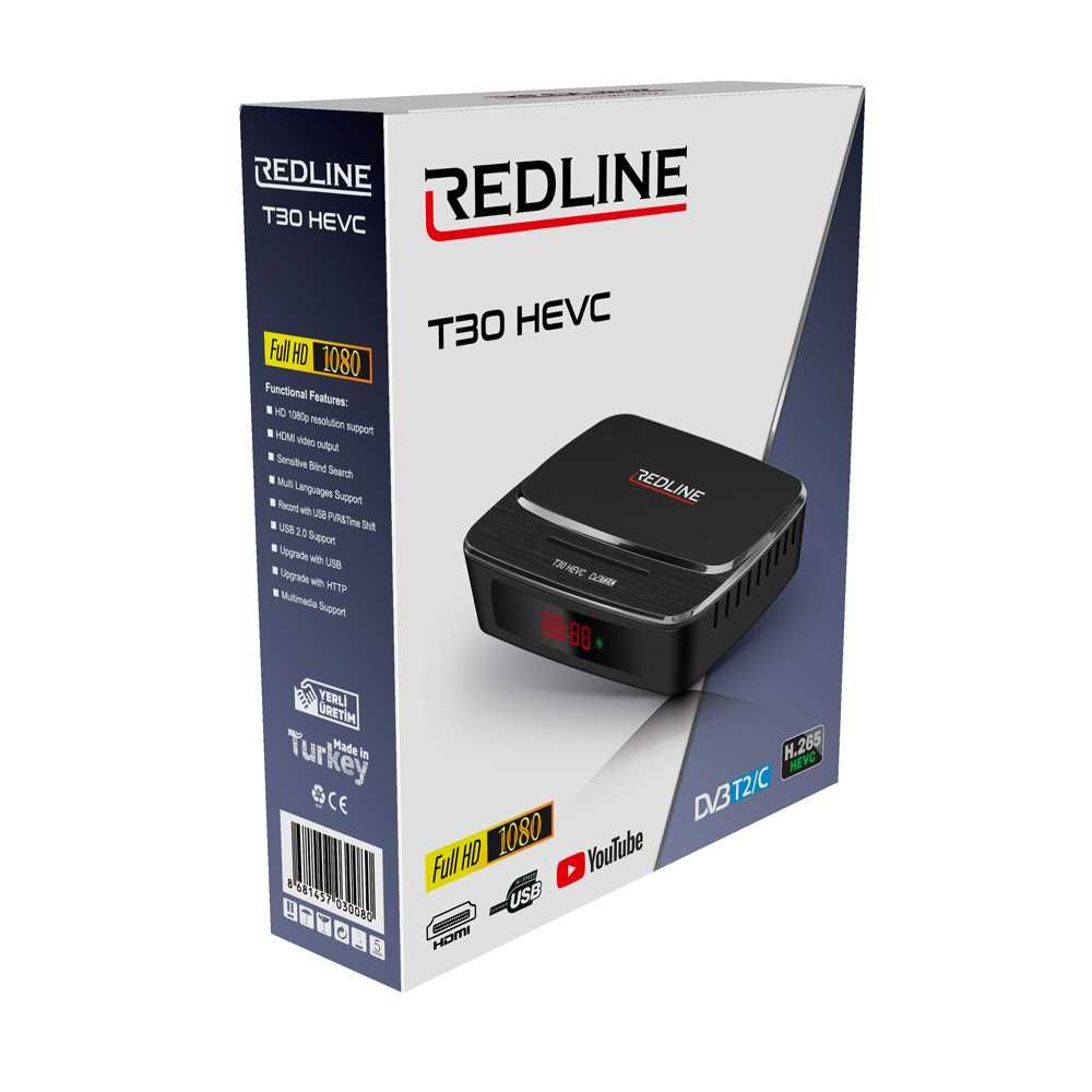 Цифров Наземен приемник REDLINE T30 DVB-T2C H265