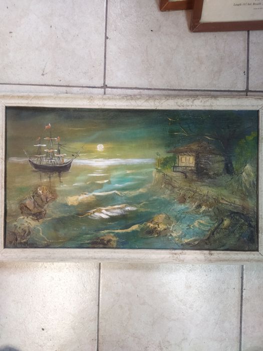 Стара Българска картина Море-Маринизъм