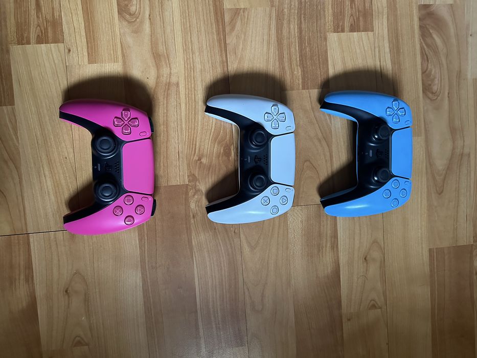Controler ps5  (alb, bleu si roz)