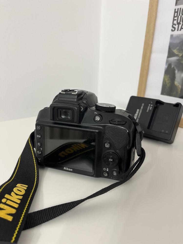 Aparat foto DSLR Nikon D3400, 24.2MP, Negru + Obiectiv AF-P 18-55mm VR