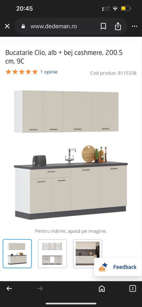 Vand mobilier si electrocasnice bucatarie