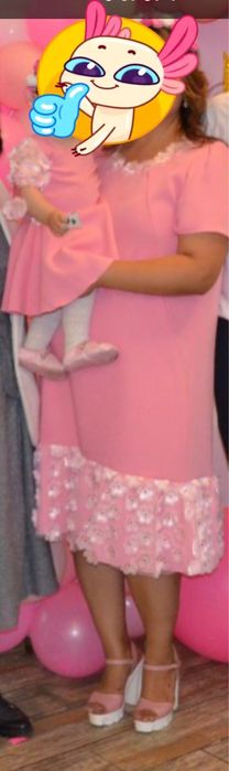 Мама и доча платье