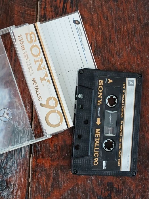 Lot de 2 casete audio METAL, Sony și Maxell de 90min. Made in Japan