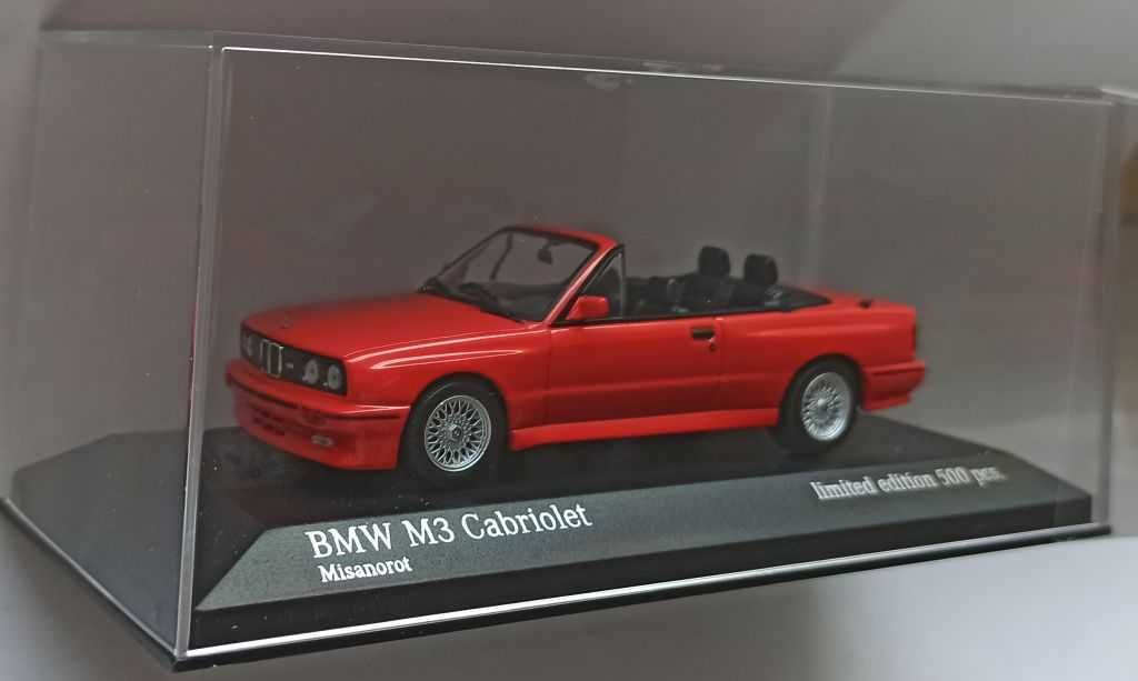 Macheta BMW M3 E30 Convertible 1988 red - Minichamps 1/43