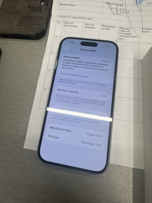 Iphone 15 128gb с гаранция