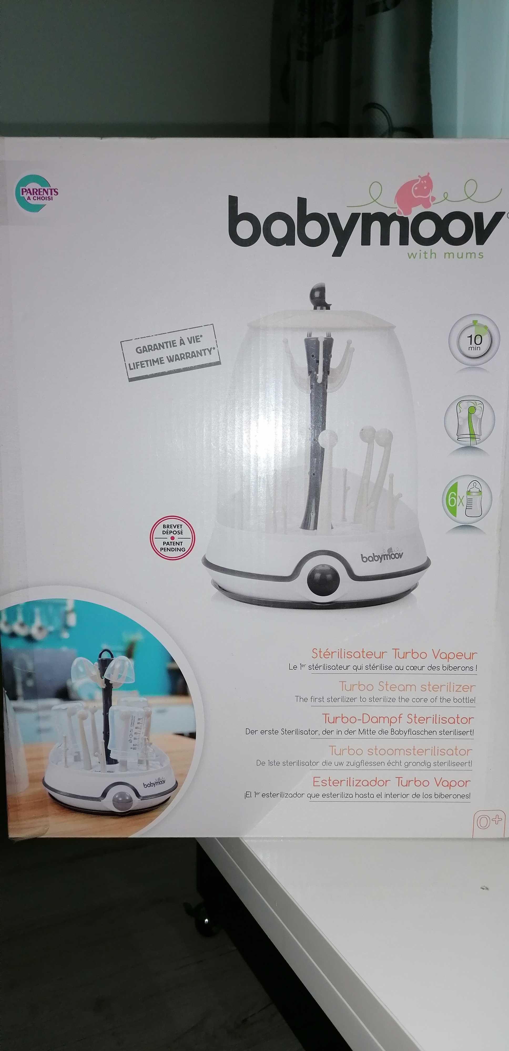 Sterilizator si uscator de biberoane 2 in1 Babymoov, Crem 150 Ron