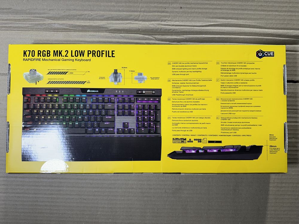 Tastatura mecanica gaming Corsair K70 RGB MK.2 LOW