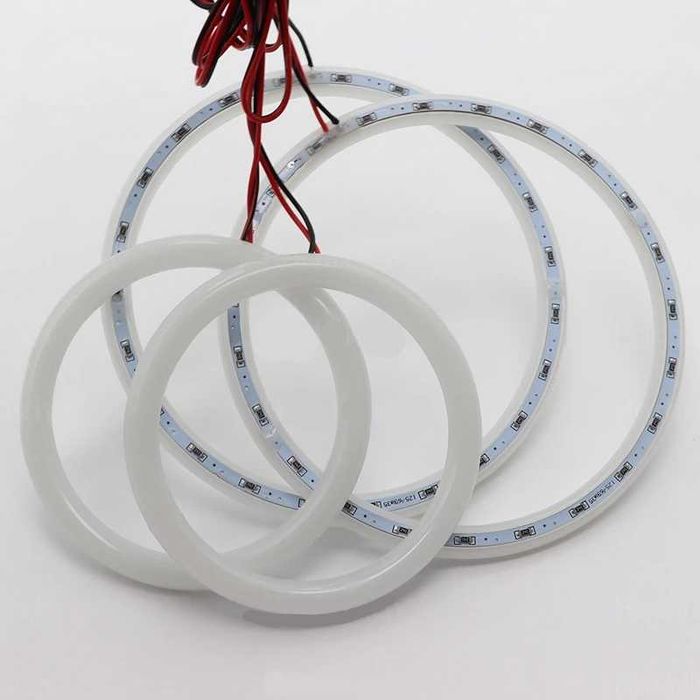 Set Kit inele Angel Eyes Cotton LED BMW Seria 5 E60, 105mm - 131mm