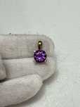 PANDANTIV AUR 8K (333) + AMETIST = 4CT + 4 Diamante - Germany -Vintage