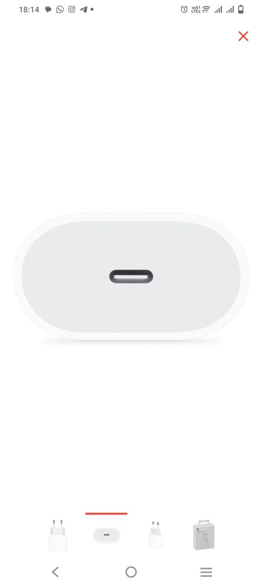 Адаптер питания apple USB с помощью 20 Вт