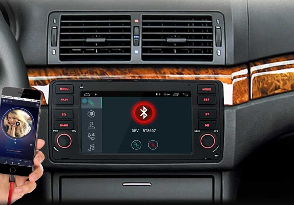 Navigatie Android   BMW E46 Seria 3 Carplay Android Auto + Camera