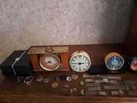 Часы наручные Заря, будильник и часы  советские