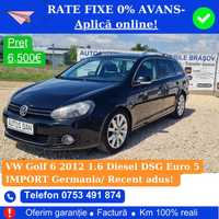 Posibilitate rate fara avans~Golf 2012~1.6 TDI~E5~automata DSG