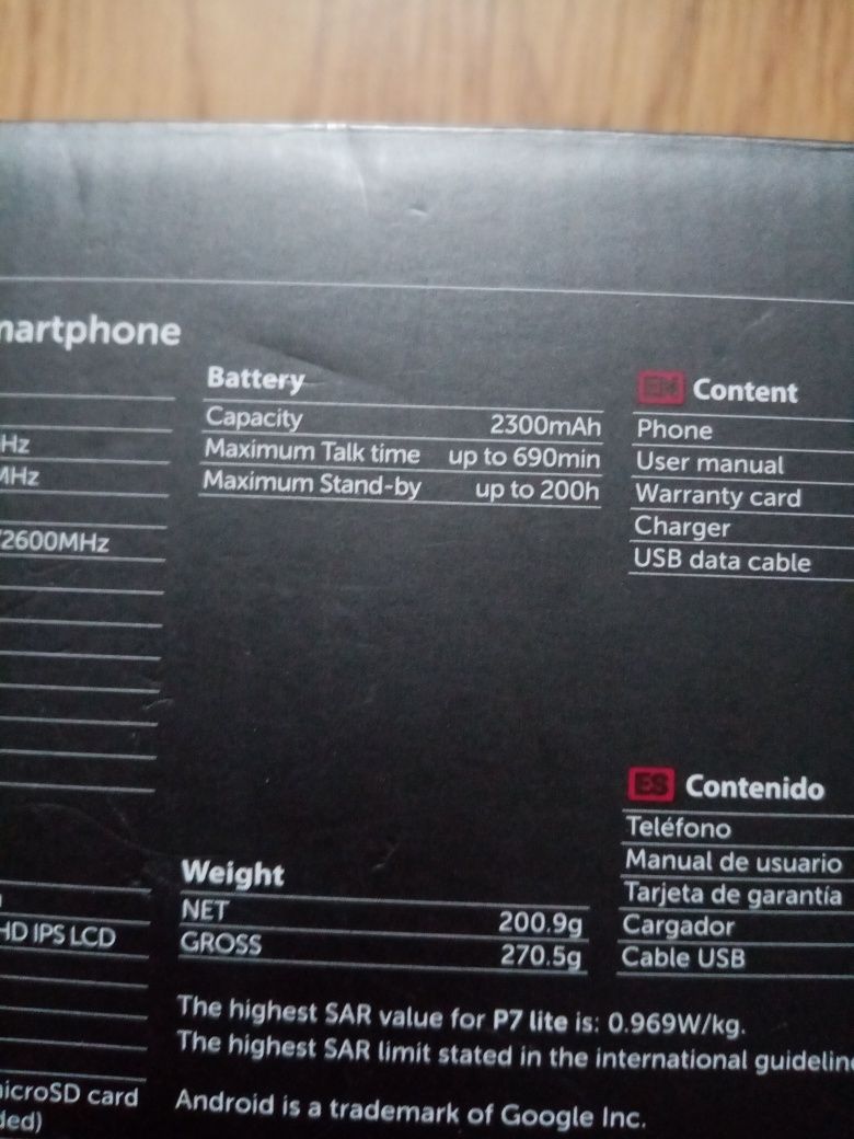 Telefon Allview cu cutie și folie de protecție bonus