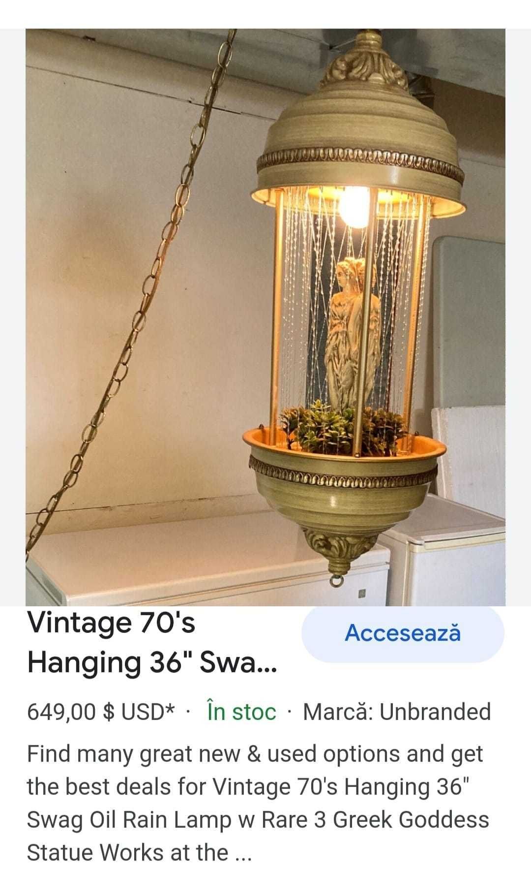 Lampa vintage cu ulei aromatizant