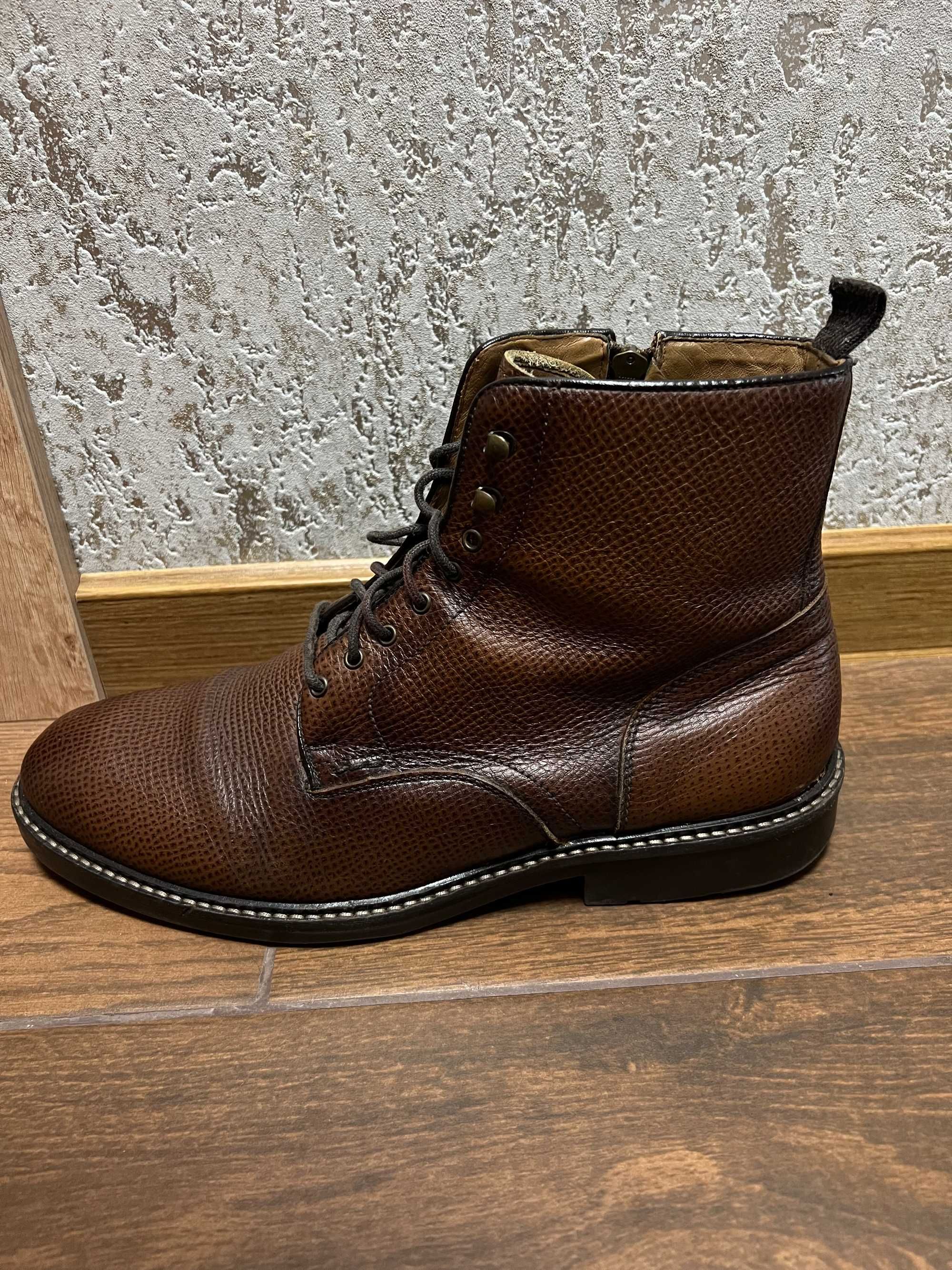 Мъжки зимни боти Massimo Dutti, естествена кожа, размер 44