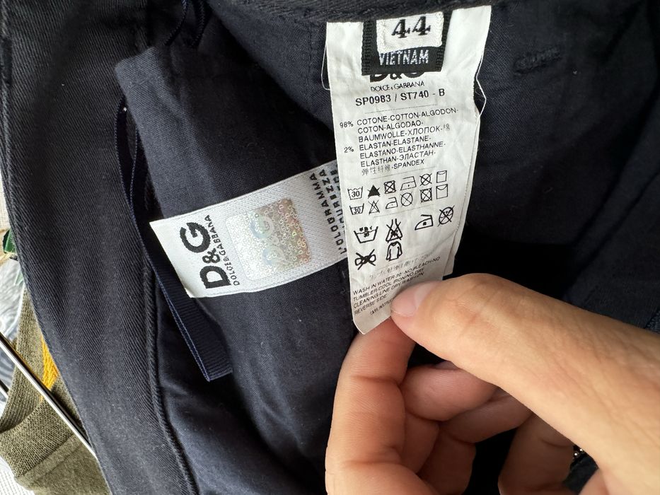 Pantaloni Bărbați D&G dark navy masura 44