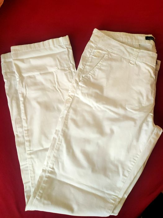 Pantaloni dama albi L