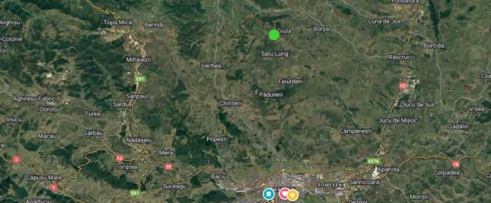 Teren intravilan 1500 mp, sat Giula comuna Borsa