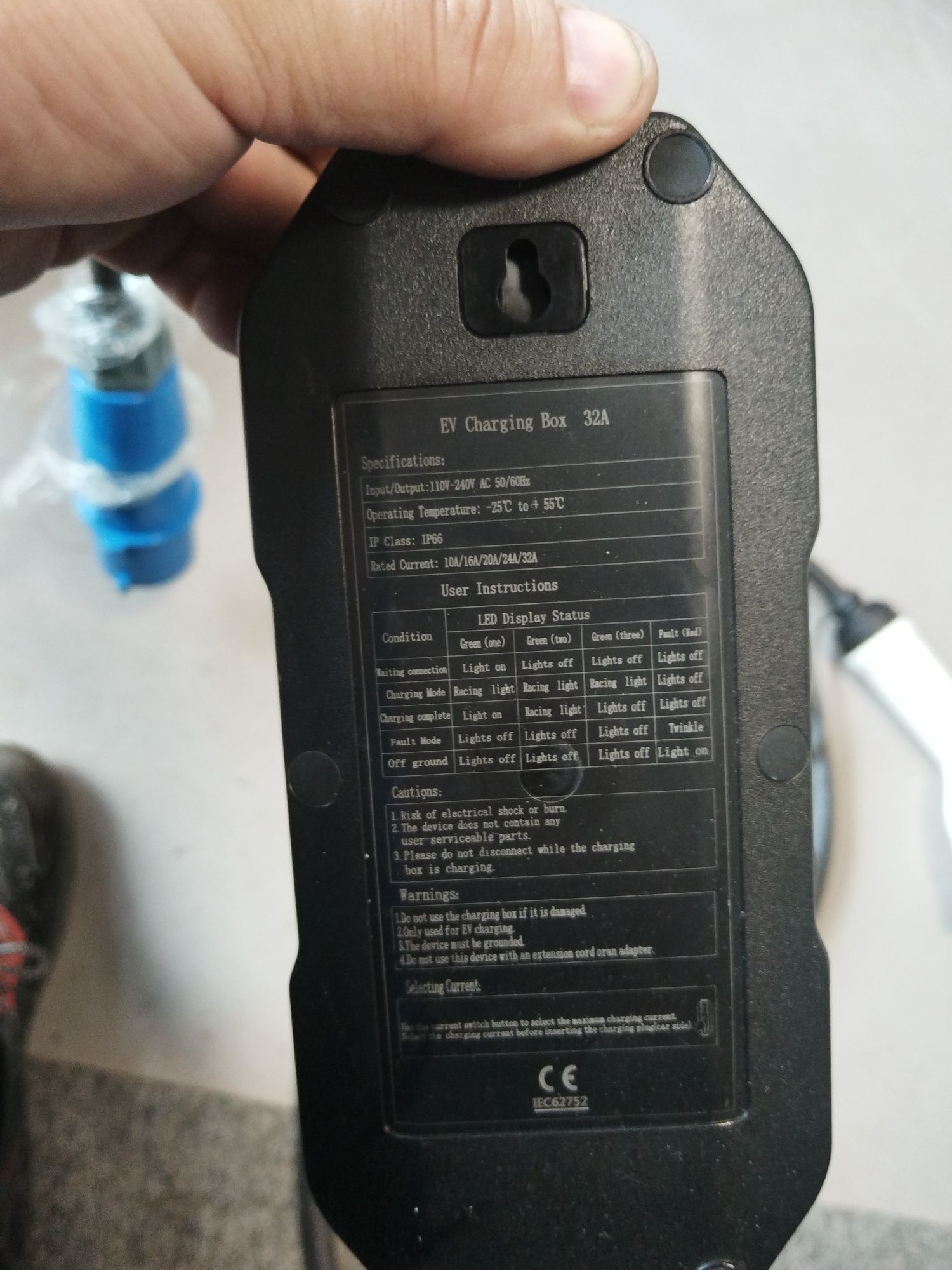 Cablu de încărcare auto tip2