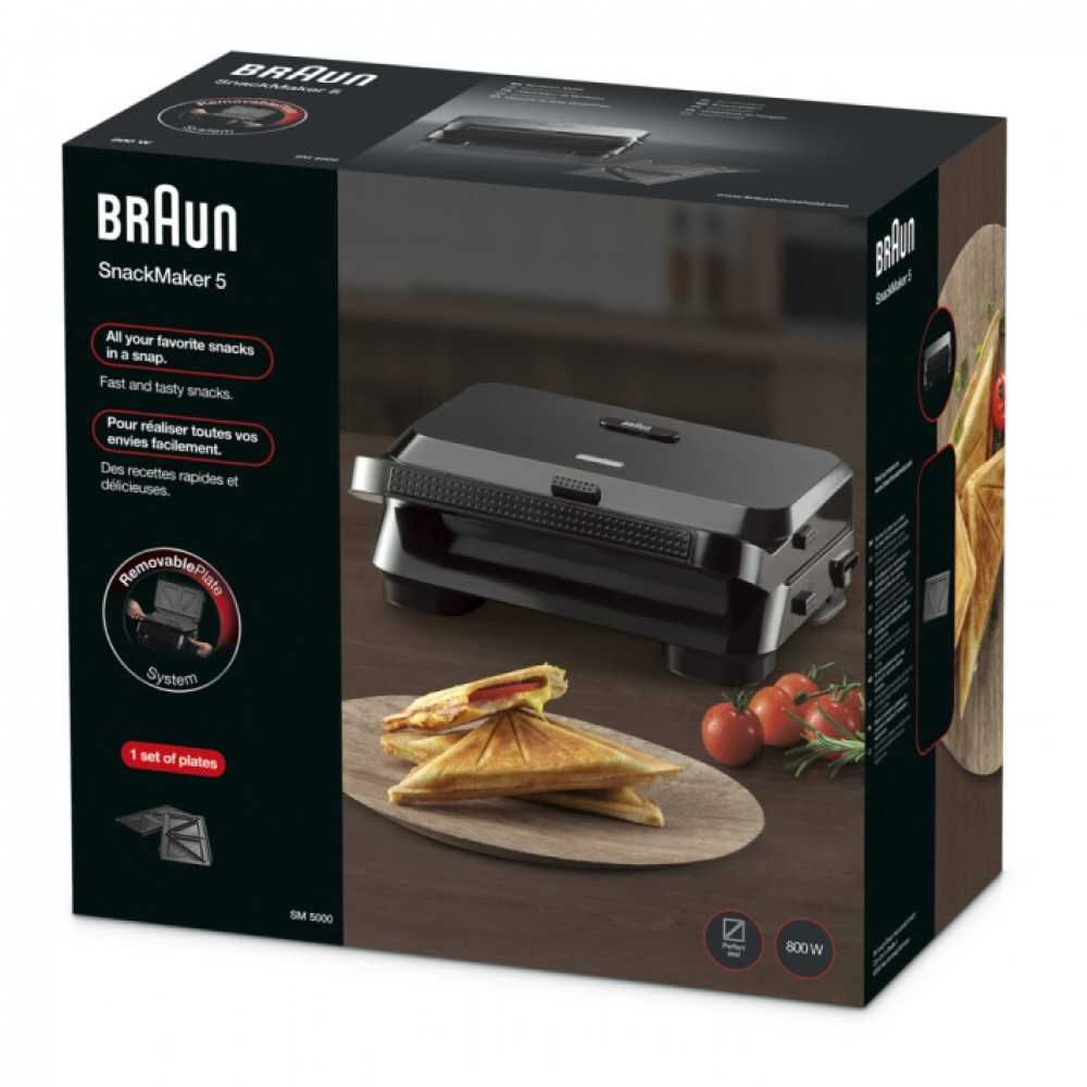 Гриль для сендвичей Braun SnackMaker 5 SM5000