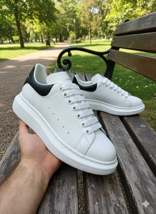 Adidasi Alexander M c Q u e e n Alb - Adidasi Fete Baieti