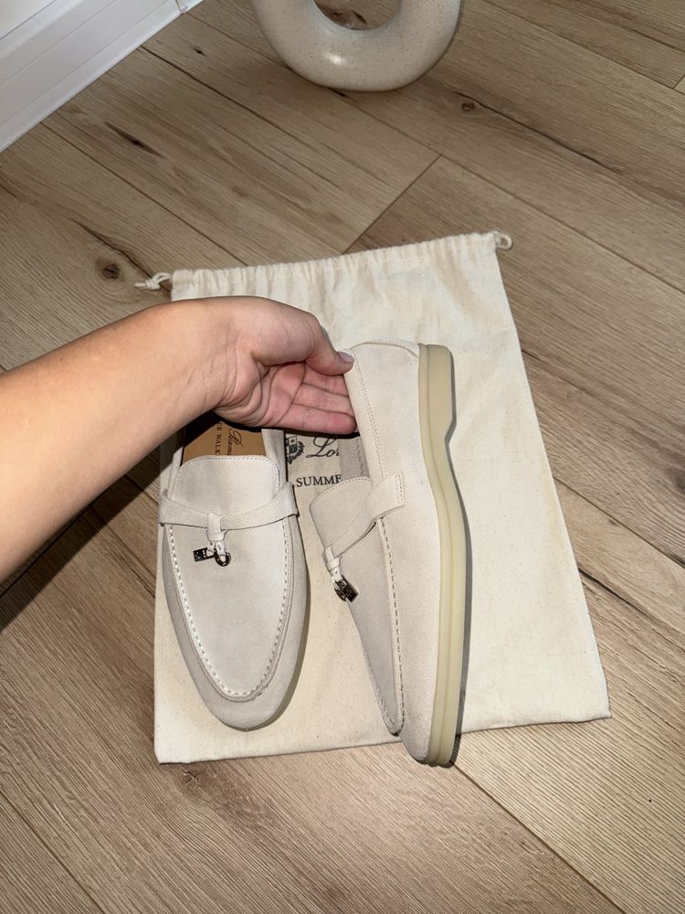 Loafers piele naturala , loro piana