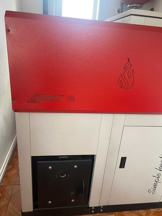 Centrală pe peleți Lafat 35 kW + boiler – eficiență 93%, consum redus