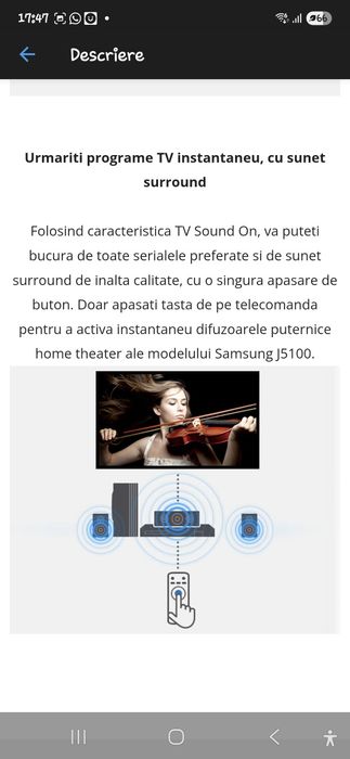 Sistem Home Cinema Samsung 5.1