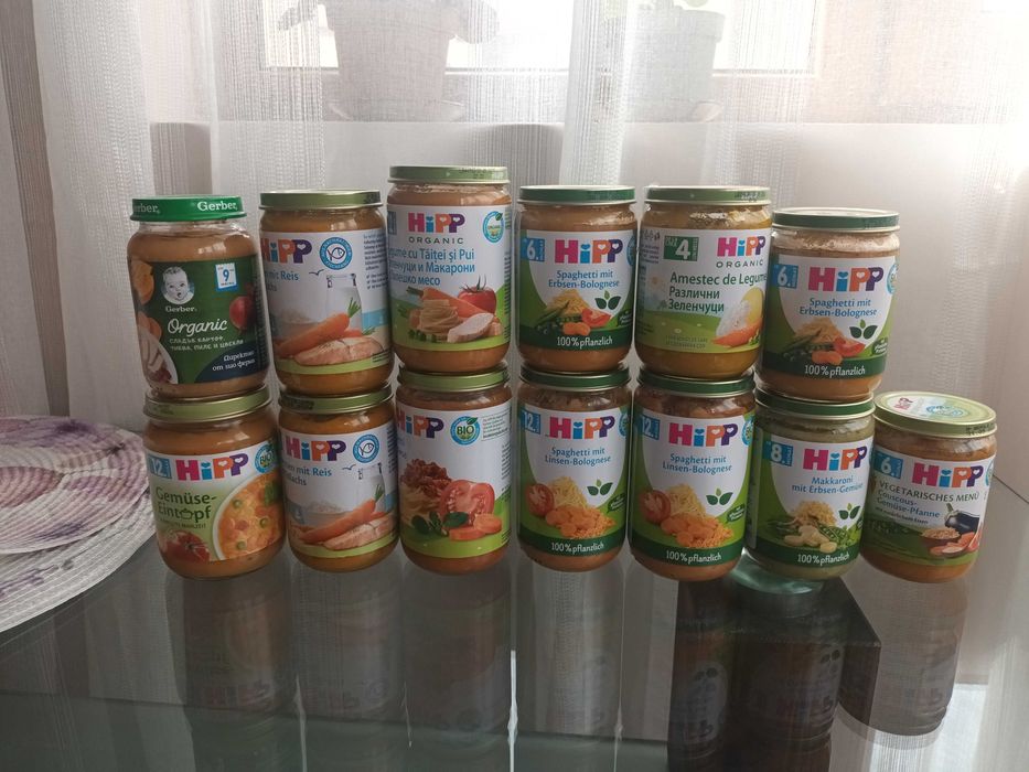 Бебешки пюрета и храни