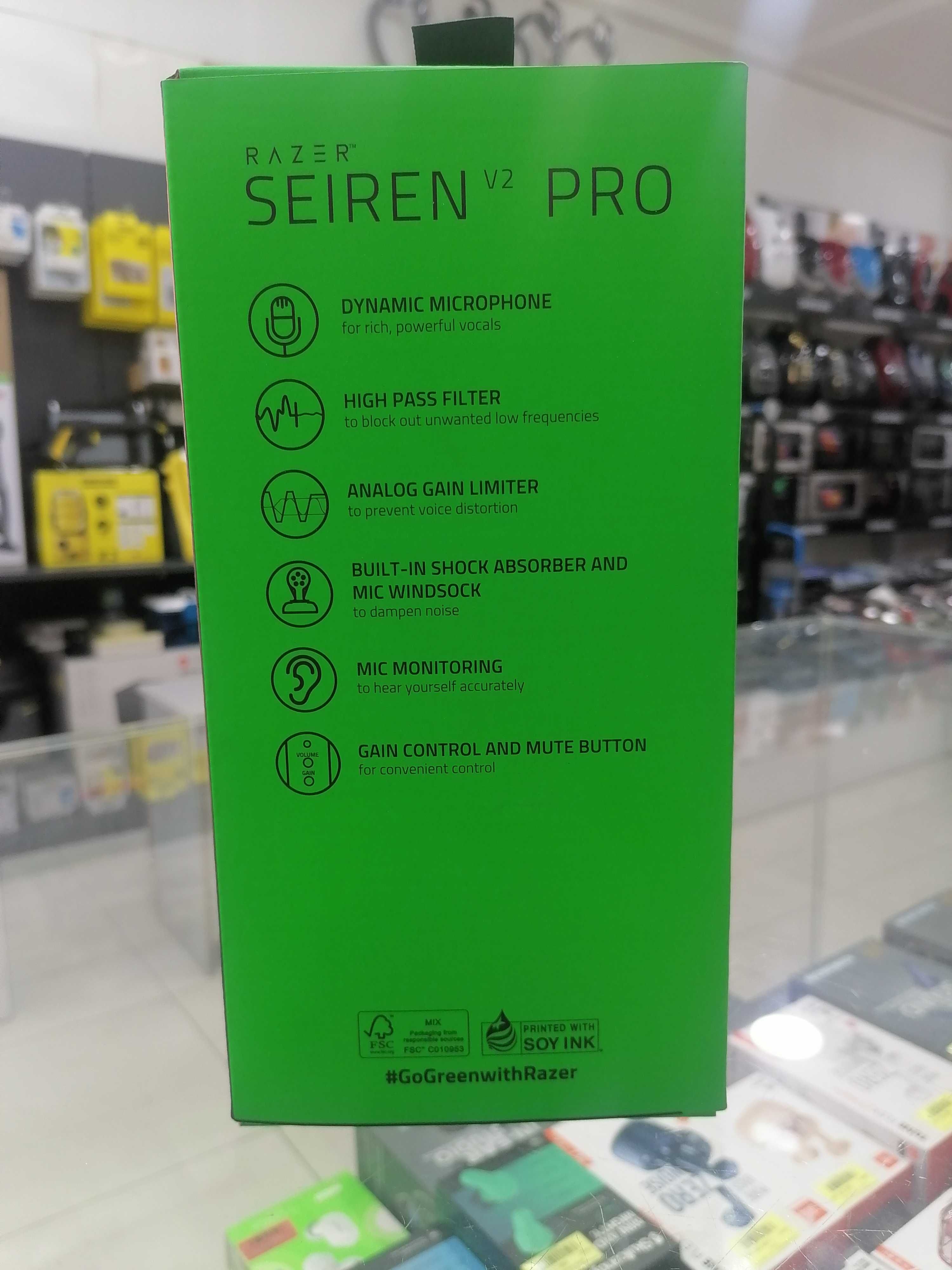 Микрофон компьютера микрофон для стримов Razer Seiren v2 pro.