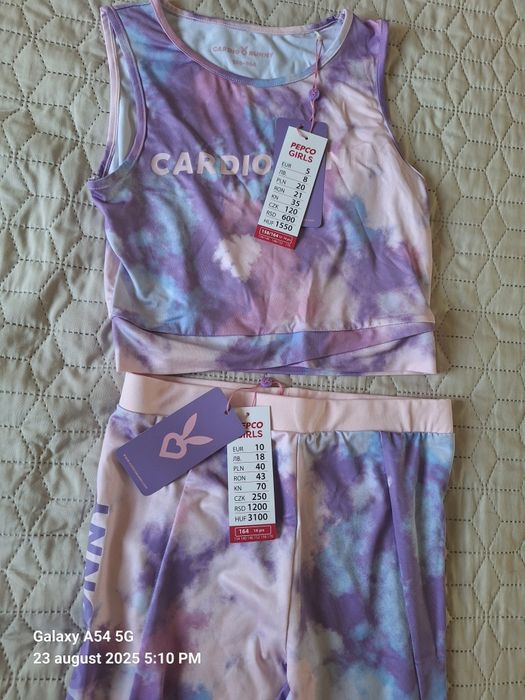 Costum fitness fete 13-14 ani nou