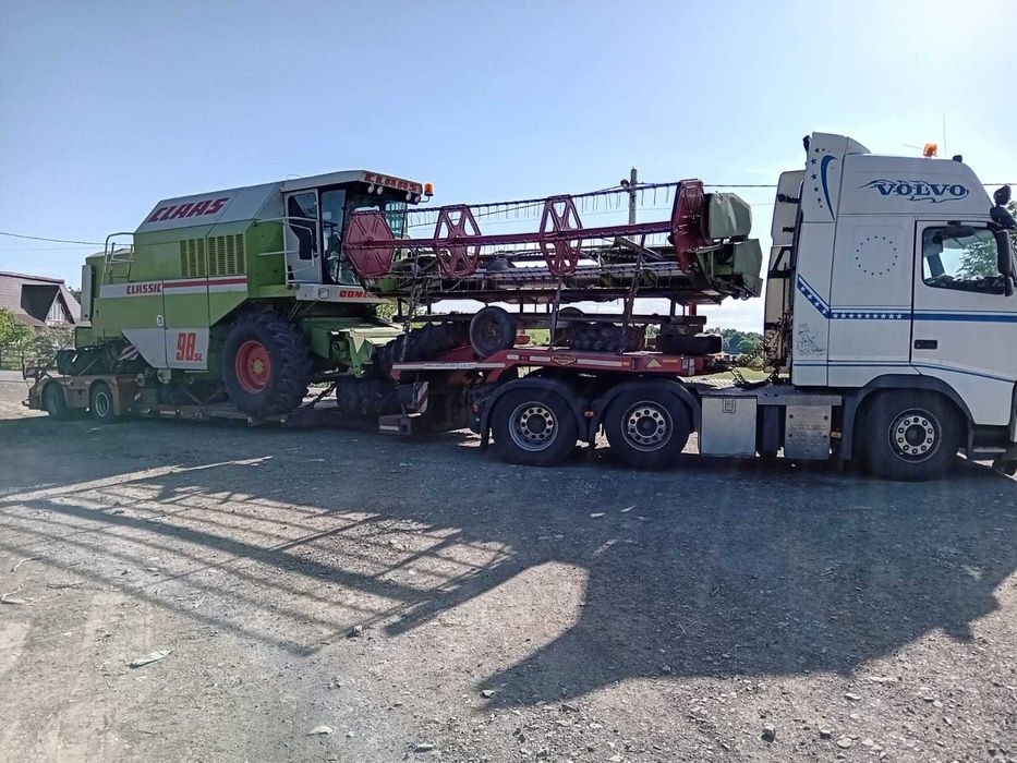 Transport agabaritic utilaje agricole, constructii, combine ,tractoare