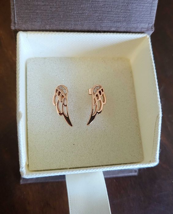 Обеци Gold Angel WIng